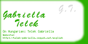 gabriella telek business card